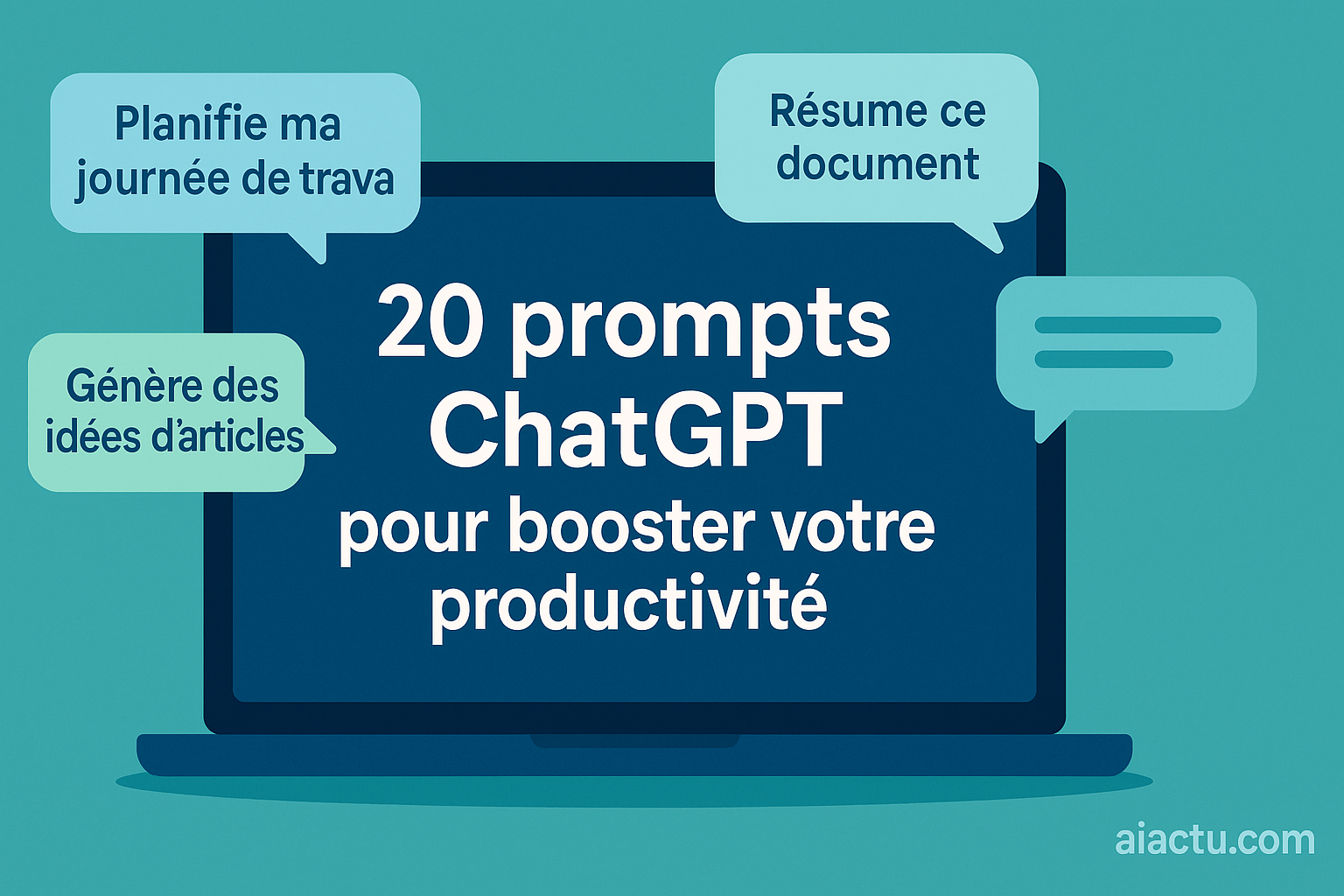 Lire la suite à propos de l’article 20 prompts ChatGPT pour booster votre productivité