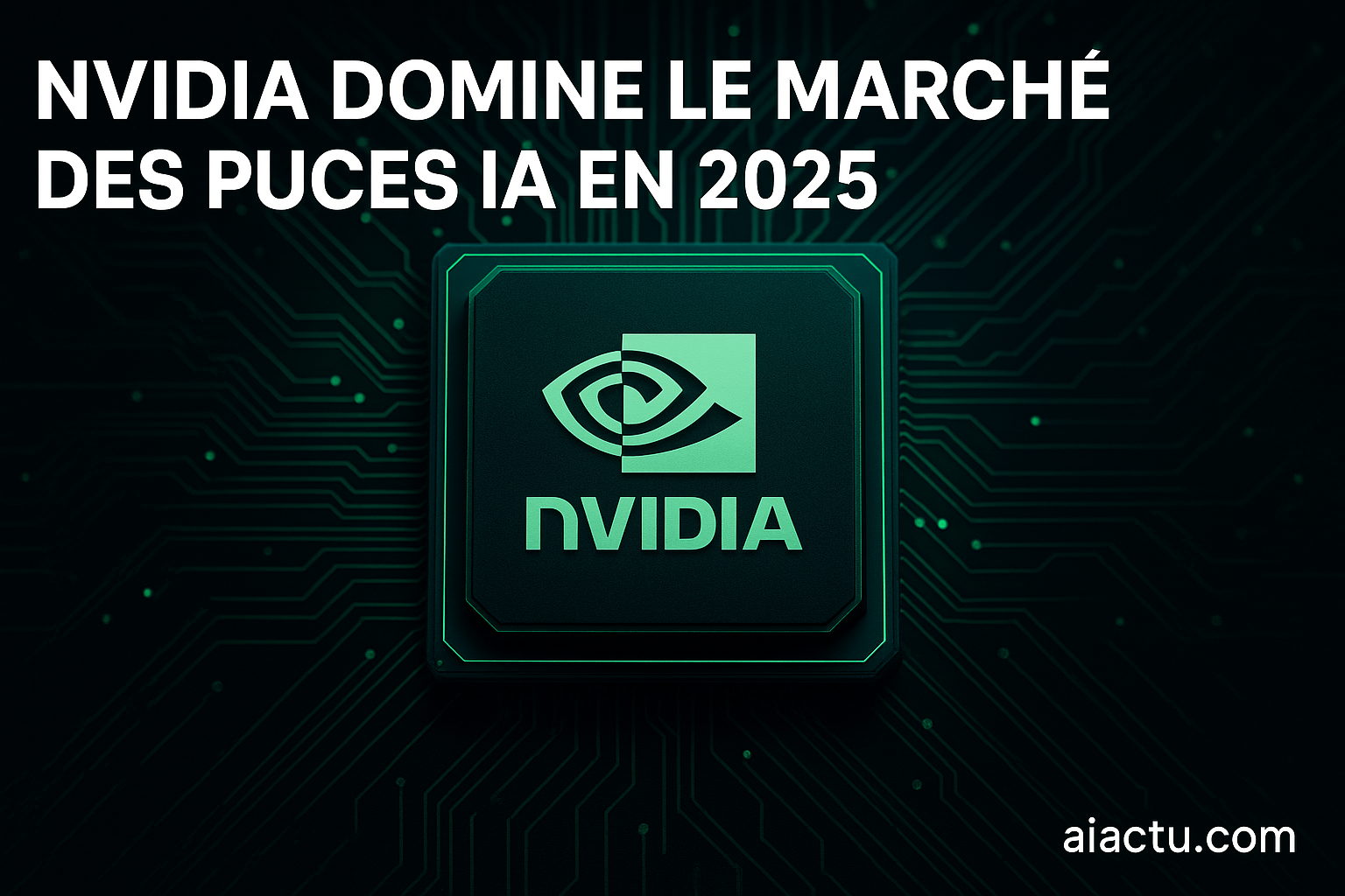 Lire la suite à propos de l’article Nvidia domine le marché des puces IA en 2025