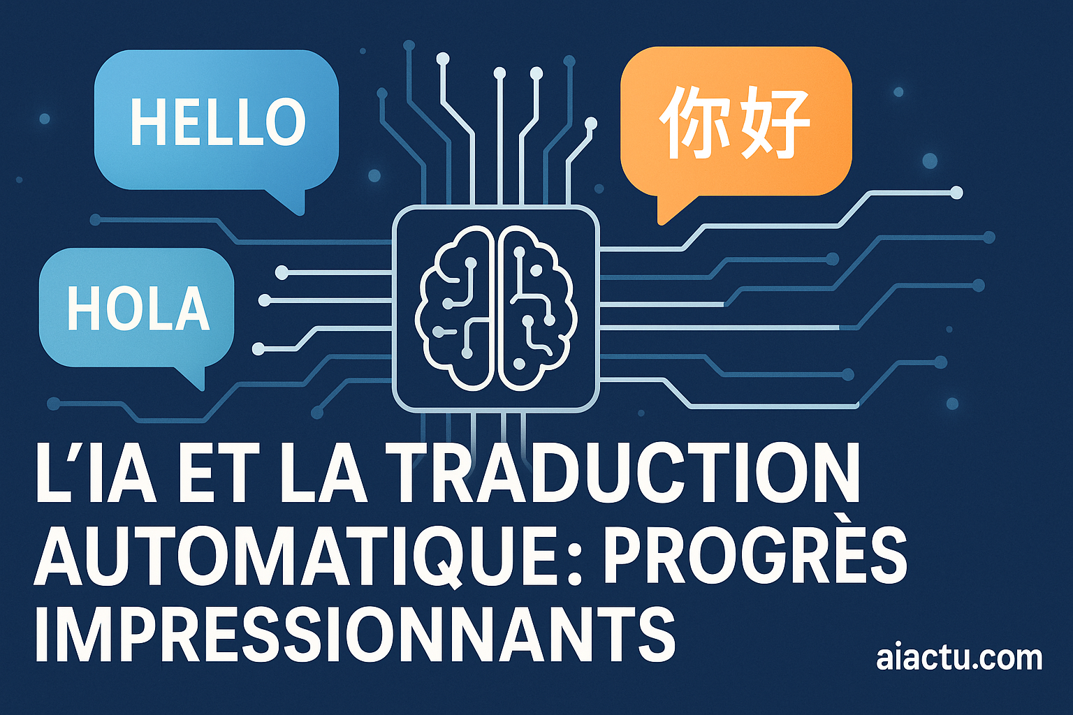 Lire la suite à propos de l’article IA et la traduction automatique : progrès impressionnants